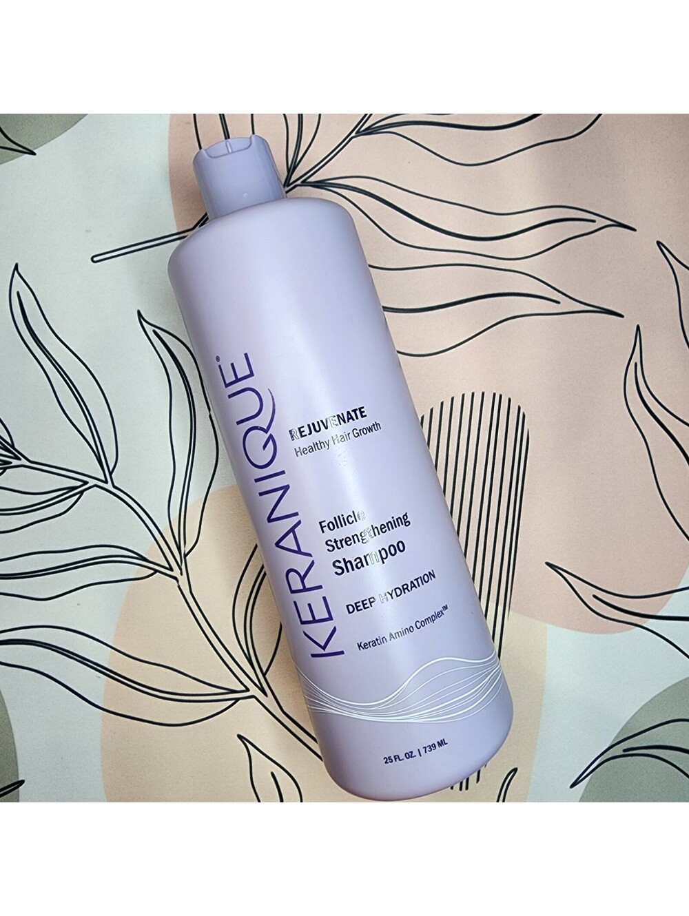 Keranique Follicle Strengthening Shampoo 25 Oz Deep Hydration Jumbo